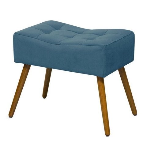 Puff Banqueta Retangular Liso Azul Royal - Sa Móveis