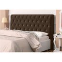 Ver imagem 1 de Cabeceira Casal Queen 160 cm Para Cama Box Lady Napa Marrom Botões Strass - SA Móveis