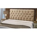 Ver imagem 2 de Cabeceira Casal King 195cm Para Cama Box Sofia Suede Bege - SA Móveis