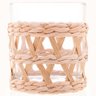 Conjunto 8 Copos Baixos de Vidro Wolff com Sisal 320ml Decorados Fibra Natural Rústicos - 10