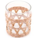Ver mais imagens de Conjunto 8 Copos Baixos de Vidro Wolff com Sisal 320ml Decorados Fibra Natural Rústicos