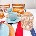 Ver imagem 5 de Conjunto 8 Copos Baixos de Vidro Wolff com Sisal 320ml Decorados Fibra Natural Rústicos