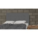 Ver imagem 2 de Cabeceira Casal King 193cm Para Cama Box Luna Suede Cinza - SA Móveis