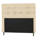 Ver imagem 1 de Cabeceira Casal King 193cm Para Cama Box Luna Napa Bege - SA Móveis