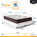 Ver imagem 4 de Cama Box Super King Branca + Colchão de Molas Anjos Classic Superlastic 193x203x61cm