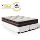 Ver imagem 3 de Cama Box Super King Branca + Colchão de Molas Anjos Classic Superlastic 193x203x61cm