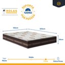 Ver imagem 5 de Cama Box Super King Branca + Colchão de Molas Anjos Classic Superlastic 193x203x61cm