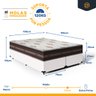Cama Box Queen com Colchão de Molas Anjos Classic Superlastic 158 Cm - 3