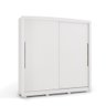 Guarda Roupa Casal Armário Roupeiro 224 Cm 2 Portas 4 Gavetas 7 Prateleiras Quarto Branco - 1