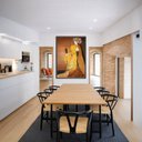 Ver imagem 1 de Quadro Canvas The Best Paintings Klimt 70x50cm Mold Preta