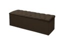 Ver imagem 3 de Kit Cabeceira e Calçadeira Baú Mirage Solteiro 90cm Renascer Decor:Marrom