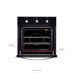 Forno de Embutir Elétrico Preto 60 Litros com Timer Dako Diplomata 220v - 3