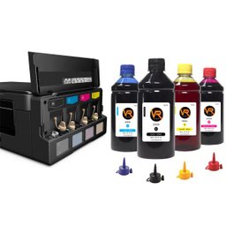 Kit 2 Litros Tinta Epson Impressora L355 L365 L375 L395 VR - 1