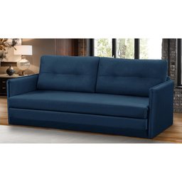 Sofá Cama 2 Lugares 1,50m Luisa Suede Adonai Estofados - 1