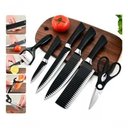 Ver imagem 4 de Kit Jogo Facas Churrasco Cozinha 6 Peças Aço Inox Facas