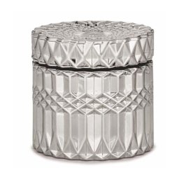 Pote em Vidro com Tampa - Prata - 1