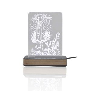 Luminária Nossa Senhora de Fátima com Led Branco