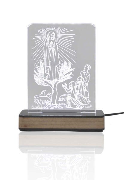 Luminária Nossa Senhora de Fátima Com LED Branco - 1