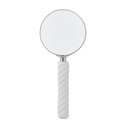 Ver imagem 1 de Lupa de Aumento Decorativa com Cabo em Poliresina Branco 22cm 21052 Mart