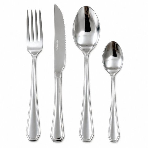 Talheres Conjunto com 16 Peças em Aço Inox