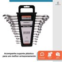 Ver imagem 5 de Kit 14 Peças Jogo de Chave Combinada Boca e Estrela 6 a 22mm - Starfer