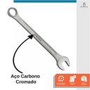 Ver imagem 4 de Kit 14 Peças Jogo de Chave Combinada Boca e Estrela 6 a 22mm - Starfer