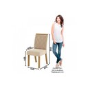 Ver imagem 5 de Conjunto: Mesa Sala Jantar Natalí C/ Tampo Madeirado C/ Vidro Reto 120x80cm e 4 Cadeiras Vita