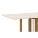 Ver imagem 6 de Conjunto: Mesa Sala Jantar Natalí C/ Tampo Madeirado C/ Vidro Reto 120x80cm e 4 Cadeiras Vita