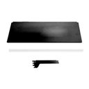 Ver imagem 3 de Kit 3 Bandejas Prateleiras 40x91 P/gôndola New Plus Preta Porta Etiquetas Branco - Sa Gôndolas