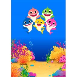 Kit Três Quadros Baby Shark - 2