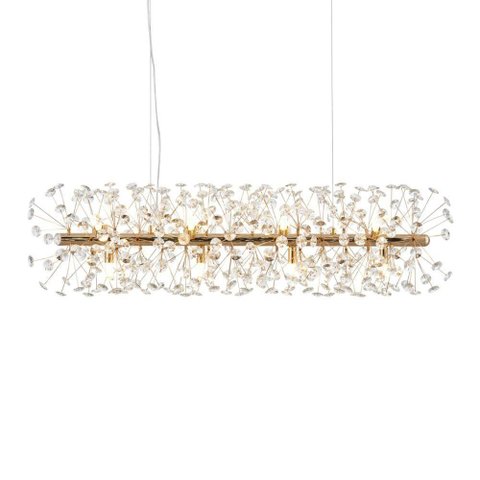 Lustre Pendente Astraled Buna Pt-1045 Dourado Brilho G9 Bivolt Dourado Pt-1045