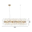 Ver imagem 2 de Lustre Pendente Astraled Buna Pt-1045 Dourado Brilho G9 Bivolt Dourado Pt-1045