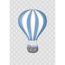 Ver imagem 4 de Kit Três Quadros Sonhe Alto, Balão e Elefante Azul e Cinza