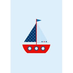 Kit Três Quadros Marinheiro - Barco, Boia e Âncora - 3