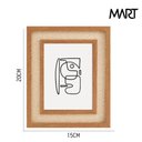 Ver imagem 3 de Porta-retrato em Mdf com Rattan Natural Marrom 15x20cm Mart