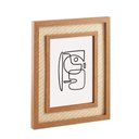 Ver imagem 1 de Porta-retrato em Mdf com Rattan Natural Marrom 15x20cm Mart