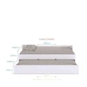 Ver imagem 4 de Jogo de Quarto Guarda-roupa Módulo Aéreo com Bicama Chiara Branca Phoenix Baby