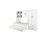 Ver imagem 3 de Jogo de Quarto Guarda-roupa Módulo Aéreo com Bicama Chiara Branca Phoenix Baby