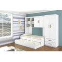 Ver imagem 1 de Jogo de Quarto Guarda-roupa Módulo Aéreo com Bicama Chiara Branca Phoenix Baby