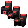 Poltrona Gamer Troia Streammer Reclinável Luxo Resistente até 150kg:corino Preto/vermelho - 4