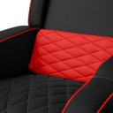 Ver imagem 7 de Poltrona Gamer Troia Streammer Reclinável Luxo Resistente até 150kg:corino Preto/vermelho