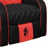Poltrona Gamer Troia Streammer Reclinável Luxo Resistente até 150kg:corino Preto/vermelho - 8