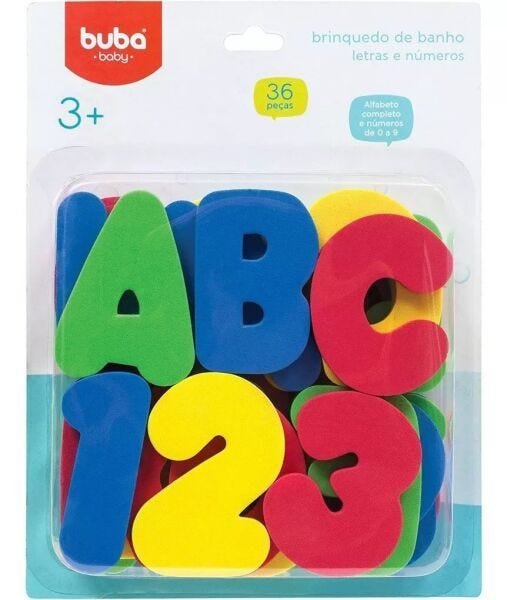 Brinquedo de banho - Letras e Números Buba - 2