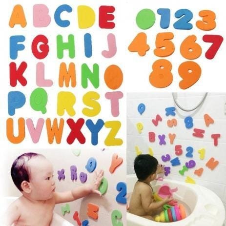 Brinquedo de banho - Letras e Números Buba