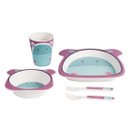 Ver imagem 1 de Kit Alimentação Eco Girotondo Baby 5 unidades - Hipopótamo