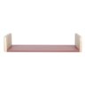 Kit Nicho Retangular Prateleira Rosa Escuro MDF/Madeira 60cm - 5