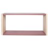 Kit Nicho Retangular Prateleira Rosa Escuro MDF/Madeira 60cm - 4