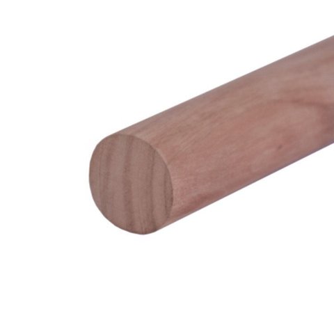 Kit 15 Unidades Bastão Roliço 3,4CMX200CM Jardim e Varanda Rosa Madeira do Brasil
