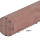 Ver imagem 2 de Kit 15 Unidades Bastão Roliço 3,4CMX200CM Jardim e Varanda Rosa Madeira do Brasil