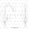Torneira para cozinha gourmet Misturador Monocomando em Aço Inox Escovado Iriri Pingoo.casa - - 5